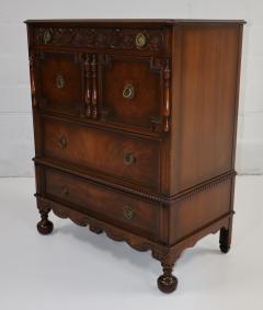  Berkey Gay 1940s Tall Dresser By Berkey Gay Furniture With Amazing Carved Wood Detail - 3252473