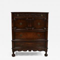  Berkey Gay 1940s Tall Dresser By Berkey Gay Furniture With Amazing Carved Wood Detail - 3252587