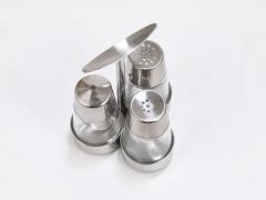  Berndorfer Metallwarenfabrik Marianne Denzel Salt And Pepper Menage Condiment Set Berndorf Austria 1960s - 4064408