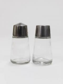  Berndorfer Metallwarenfabrik Marianne Denzel Salt And Pepper Menage Condiment Set Berndorf Austria 1960s - 4064456