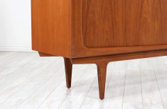  Bernhard Pedersen and S n Danish Modern Tambour Door Teak Credenza by Bernhard Pedersen Son - 2748397