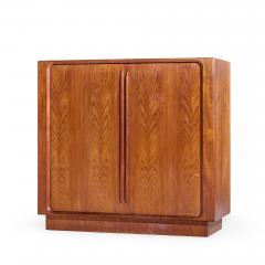  Bernhard Petersen Bernhard Pedersen Mid Century Danish Teak Tambour Armoire Dresser - 4485719
