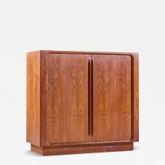  Bernhard Petersen Bernhard Pedersen Mid Century Danish Teak Tambour Armoire Dresser - 4490913