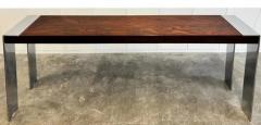  Bernhardt Design Flair Rosewood Chrome Midcentury Console Table Baughman Attributed - 3918728