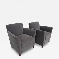  Bernhardt Design Pair of Moleskin Lounge Chairs by Bernhardt Furniture - 2672110