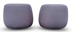  Bernhardt Design Set of Eight Bernhardt Apel Poufs or Stools Pairs in Pink Grey Orange Green - 2954785