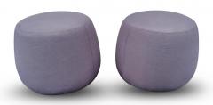  Bernhardt Design Set of Eight Bernhardt Apel Poufs or Stools Pairs in Pink Grey Orange Green - 2954786