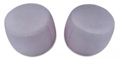  Bernhardt Design Set of Eight Bernhardt Apel Poufs or Stools Pairs in Pink Grey Orange Green - 2954787