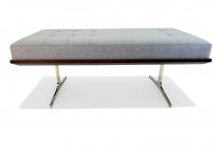  Bernhardt Furniture Bernhard Furniture Co NYC Bench with Custom Chrome Legs - 4033171
