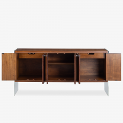  Bernhardt Furniture Bernhardt Flair Credenza Sideboard in Rosewood Lucite - 3318090