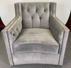  Bernhardt Furniture Bernhardt Furniture Mid Century Modern Style Gray Suede Club or Lounge Chair - 3432172
