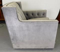  Bernhardt Furniture Bernhardt Furniture Mid Century Modern Style Gray Suede Club or Lounge Chair - 3432181