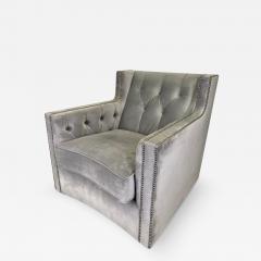  Bernhardt Furniture Bernhardt Furniture Mid Century Modern Style Gray Suede Club or Lounge Chair - 3435112