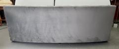  Bernhardt Furniture Bernhardt Furniture Mid Century Modern Style Gray Suede Sofa with Studded Frame - 3403758