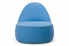  Bernhardt Furniture Company Bernhardt Contemporary Mitt Light Blue FeltSlipper Chairs - 2792154