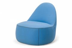  Bernhardt Furniture Company Bernhardt Contemporary Mitt Light Blue FeltSlipper Chairs - 2792155