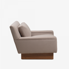 Bernhardt Furniture Company Bernhardt Furniture Club Lounge Chairs in Alpaca Wool Walnut by Flair Pair - 3011242
