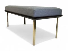  Bernhardt Furniture Customized Bernhardt Manhattan Tufted Bench with Solid Brass Legs - 3984226