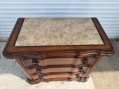  Bernhardt Furniture Pair of Marble Top Mahogany Commodes by Bernhardt Furniture - 4383349