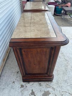  Bernhardt Furniture Pair of Marble Top Mahogany Commodes by Bernhardt Furniture - 4383352