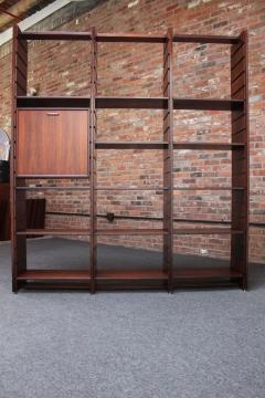  Bernini Italian Modern Rosewood Wall Unit Bookcase by Gianfranco Frattini for Bernini - 3371482