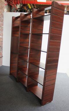  Bernini Italian Modern Rosewood Wall Unit Bookcase by Gianfranco Frattini for Bernini - 3371489
