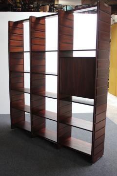  Bernini Italian Modern Rosewood Wall Unit Bookcase by Gianfranco Frattini for Bernini - 3371490