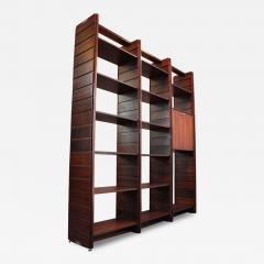  Bernini Italian Modern Rosewood Wall Unit Bookcase by Gianfranco Frattini for Bernini - 3373525