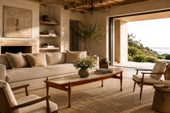  Bertomeu Cia Brazilian Modern Coffee Table in Cavi na Wood and Marble by Bertomeu Brazil - 4694085