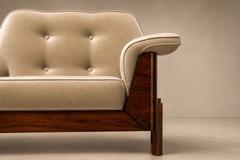  Bertomeu Cia Pair of Brazilian Modern Rosewood and Mohair Armchairs by Bertomeu - 4694142