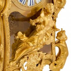  Beurdeley Very large antique Louis XV style mantel clock by Beurdeley and Raingo Fr res - 4104131