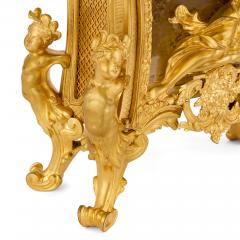  Beurdeley Very large antique Louis XV style mantel clock by Beurdeley and Raingo Fr res - 4104134