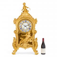  Beurdeley Very large antique Louis XV style mantel clock by Beurdeley and Raingo Fr res - 4104142