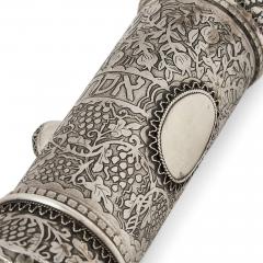  Bezalel Large Silver Megillah Case with Esther Scroll by Bezalel - 4787907
