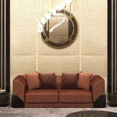  Bianchini L20230 Douglas Sofa with Metal Details - 3369927