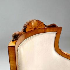  Biedermeier Fine Pair of Biedermeier Armchairs Italy 1827 - 4601880