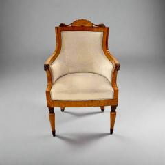  Biedermeier Fine Pair of Biedermeier Armchairs Italy 1827 - 4601881