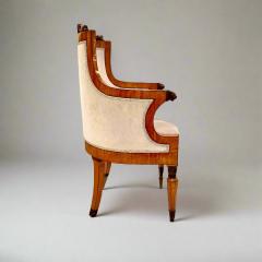  Biedermeier Fine Pair of Biedermeier Armchairs Italy 1827 - 4601885