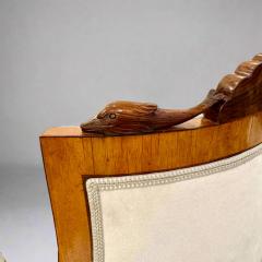  Biedermeier Fine Pair of Biedermeier Armchairs Italy 1827 - 4601888