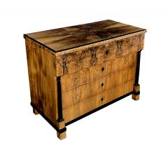  Biedermeier German Biedermeier Black Walnut and Ebonized Chest of Drawers - 4622761