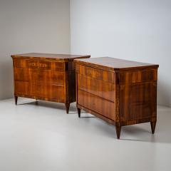  Biedermeier Pair of Biedermeier Chests of Drawers Italy 19th Century - 4598290