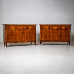  Biedermeier Pair of Biedermeier Chests of Drawers Italy 19th Century - 4598291