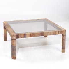  Bielecky Brothers Bielecky Brothers Mid Century Rattan Square Coffee Table - 3838180