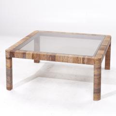  Bielecky Brothers Bielecky Brothers Mid Century Rattan Square Coffee Table - 3838183