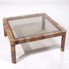  Bielecky Brothers Bielecky Brothers Mid Century Rattan Square Coffee Table - 3838185