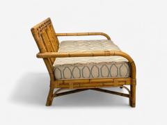  Bielecky Brothers Bielecky Brothers Modern Large Three Seater Sofa Rattan Bamboo USA 21st C  - 3979120