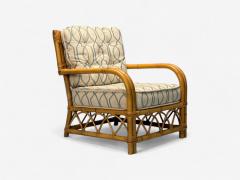  Bielecky Brothers Bielecky Brothers Modern Single Lounge Chair Cane Bamboo USA 21st C  - 3976882