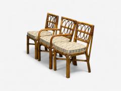  Bielecky Brothers Bielecky Brothers Modern Six Dining Chairs Rattan Cane USA 21st C  - 3977924