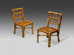  Bielecky Brothers Bielecky Brothers Modern Six Dining Chairs Rattan Cane USA 21st C  - 3977926