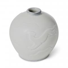  Bing Gr ndahl Art Deco Vase with Animal Reliefs by Ebbe Sadolin for Bing Groendahl - 2832270